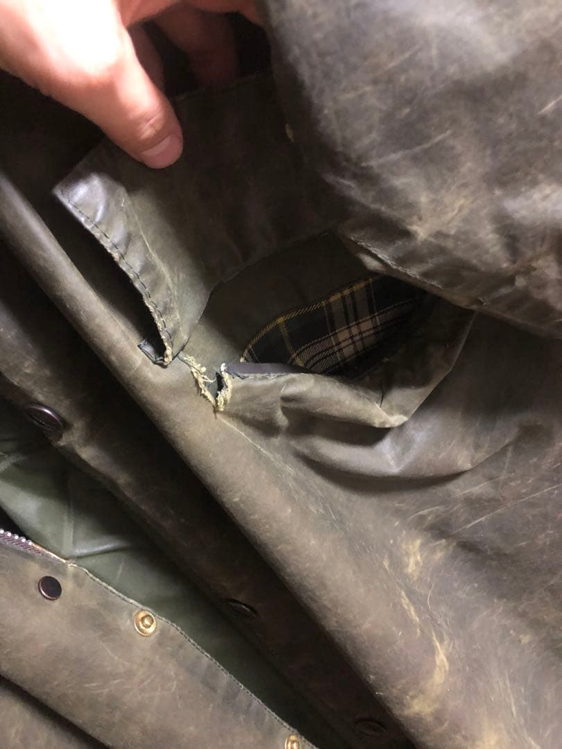 バブアー バーレー 90年頃c42 フード付き - メルカリ