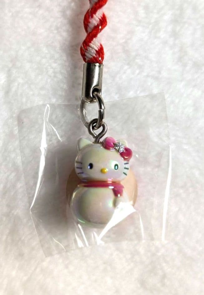 ご当地キティ 冬季限定 雪だるま ストラップ 根付け - メルカリ