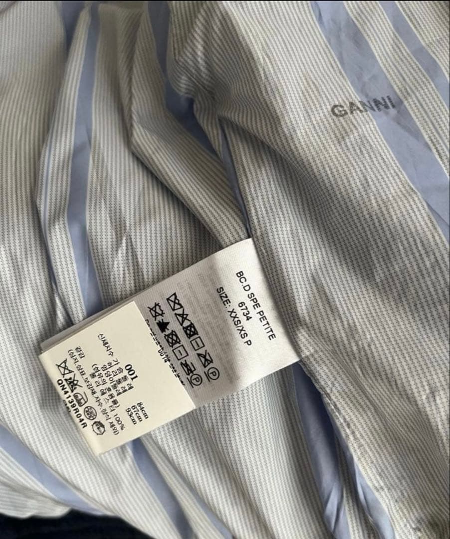 GANNI ネイビー ボンバー 中綿 MA-1 ジャケット ブルゾン XXS - メルカリ