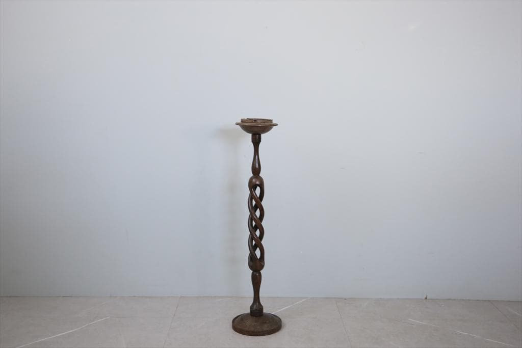 英国アンティーク木製スモーカーズスタンド/灰皿アシュトレイ/タバコ