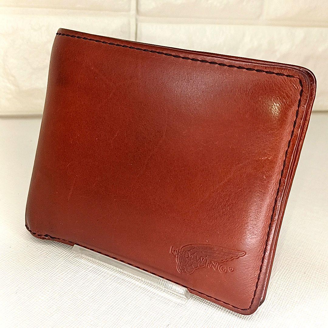 RED WING 【希少】二つ折り レザー ウォレット ブラウン - メルカリ