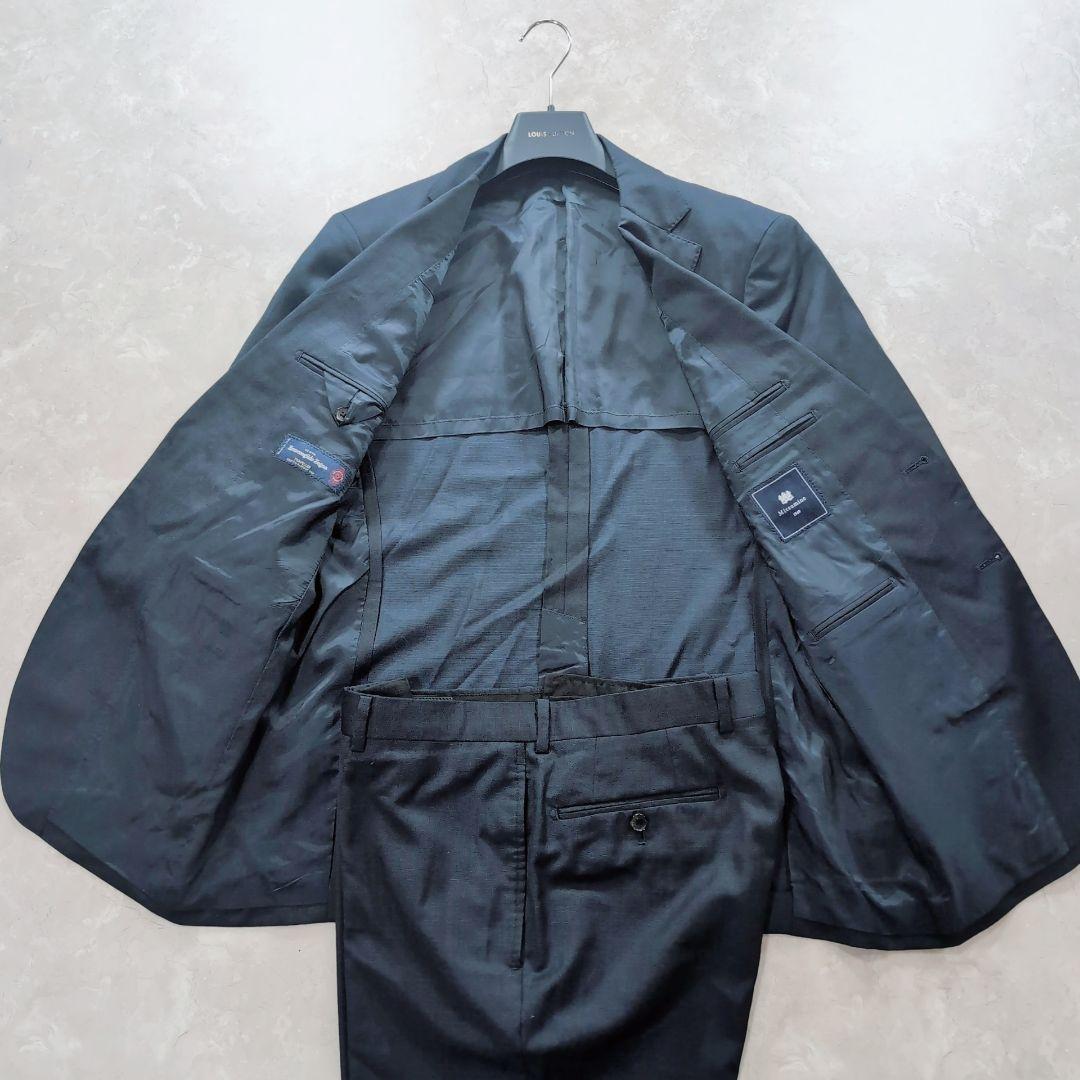 極美品】ゼニア×ミツミネ 高級 イタリア製生地 ネイビー L 春スーツ