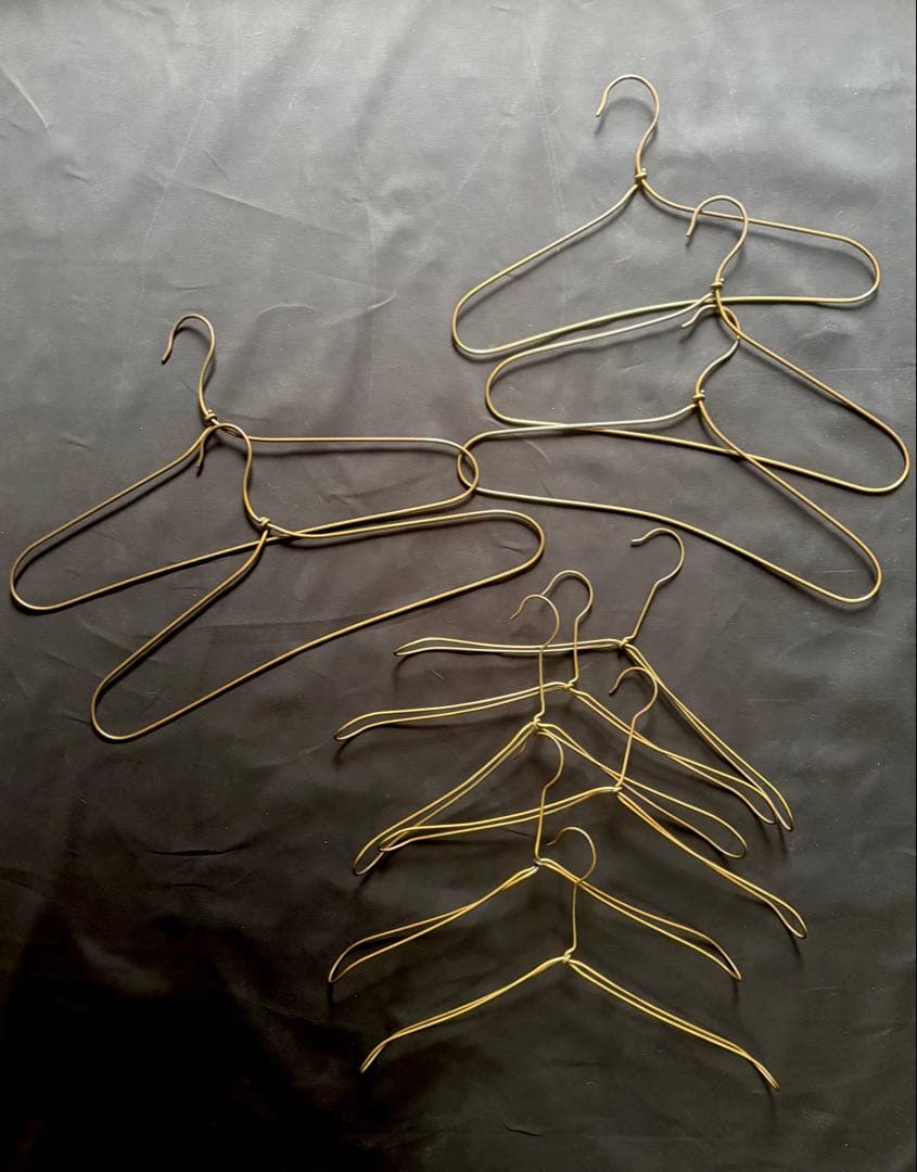 未草•作家物•真鍮ハンガー•ハンドメイド•11本セットアンティーク