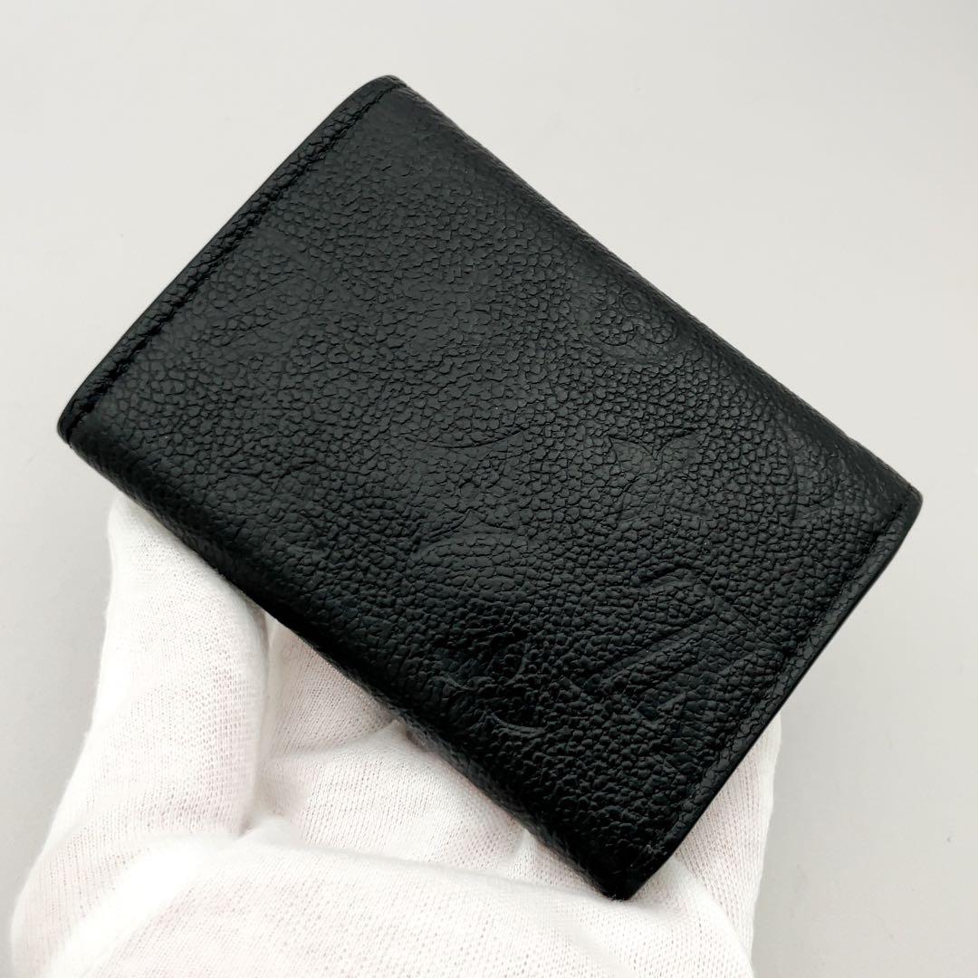 IC搭載 美品✨ルイヴィトン ミニ財布 ポルトモネ ロザリ アンプラント 黒