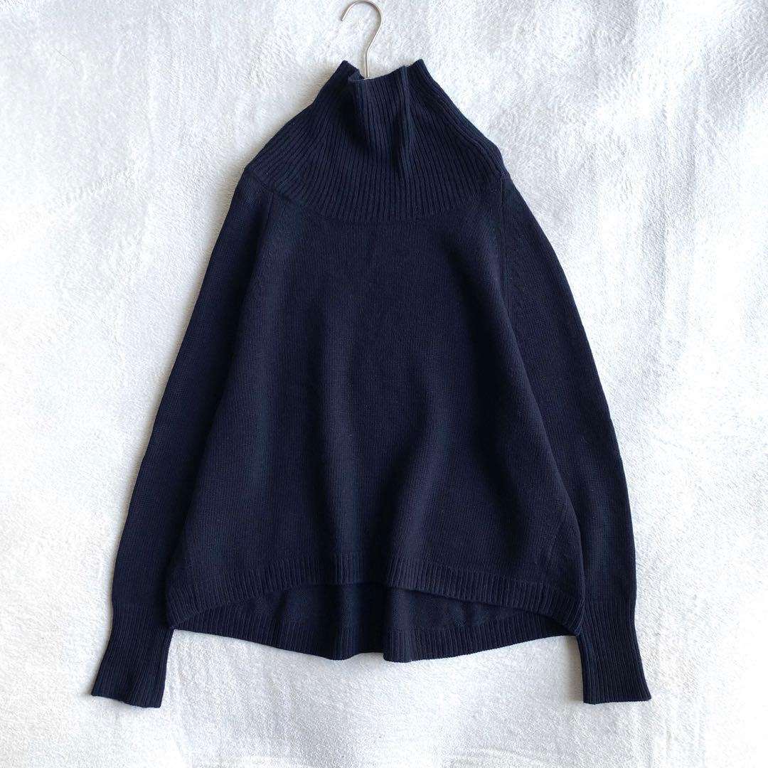 美品✨】Plage ウールカシミヤ リブヨークラグランプルオーバー