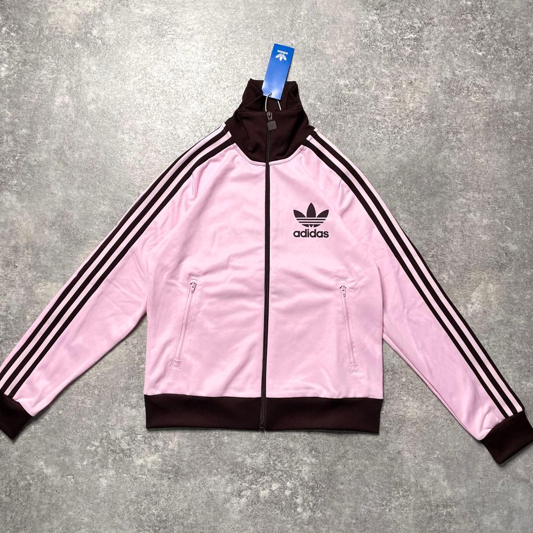 激渋 adidas ベッケンバウアー トラックジャケット ピンク ブラウン