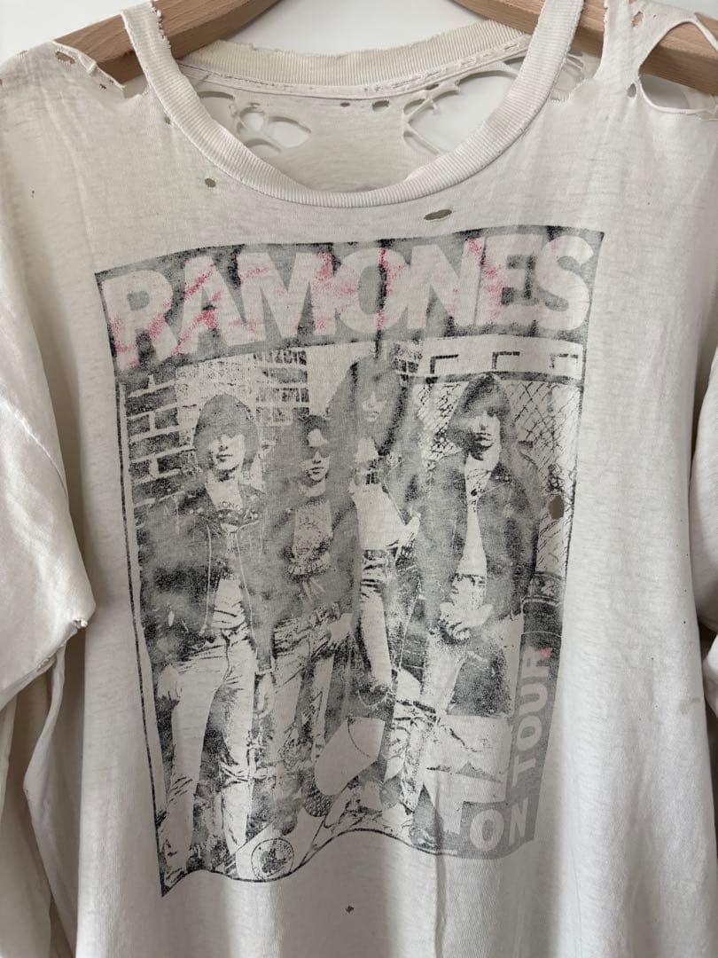 ビンテージ Ramones ロング Tシャツ XL レア ボロ ラモーンズ