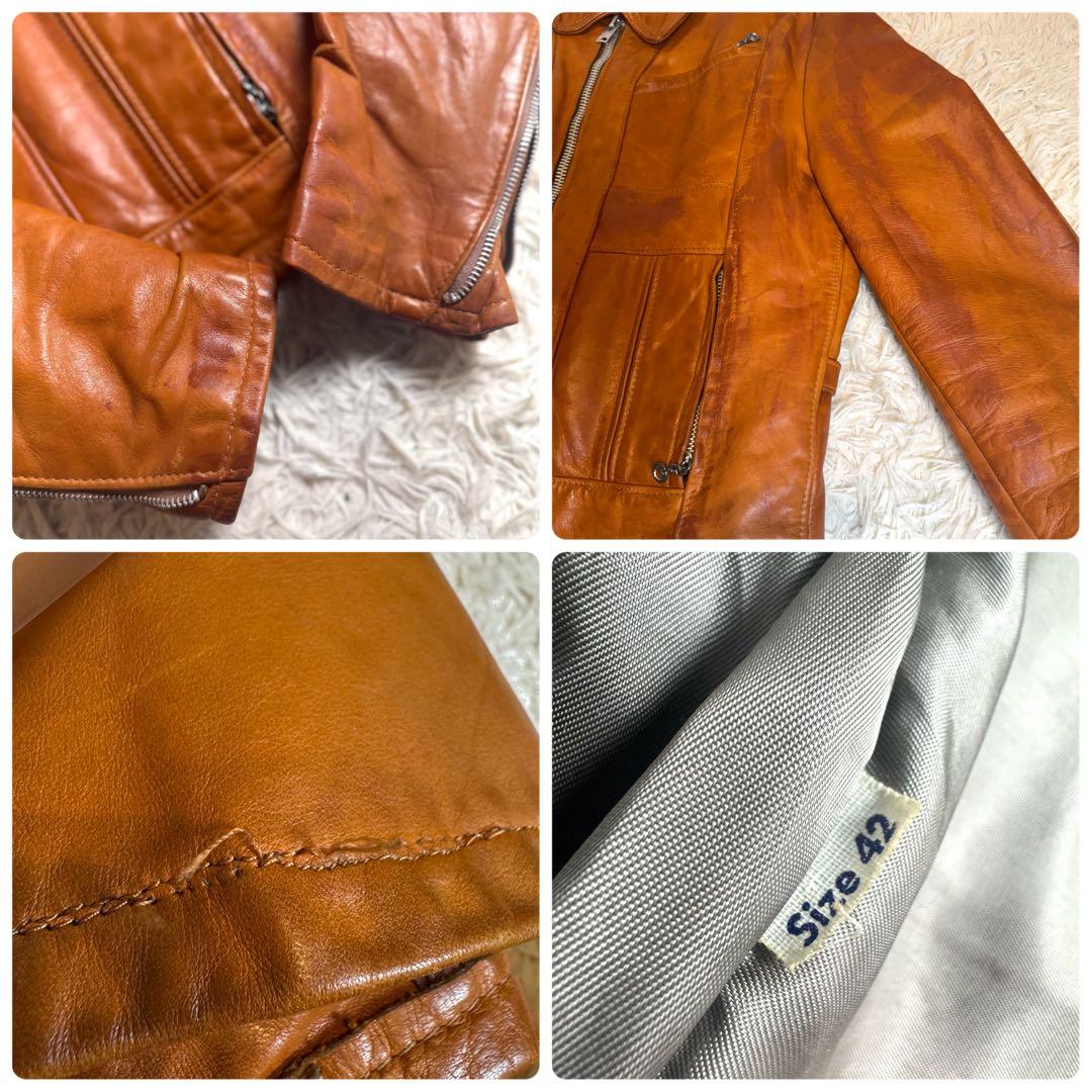 70s後半 Schott ヴィンテージ レザージャケット 42 TALON ボア - メルカリ