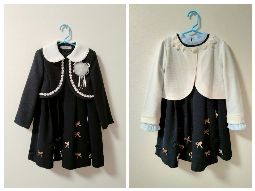 入学式 卒園式 フォーマル 4点セット ワンピース ボレロ ブラウス 120