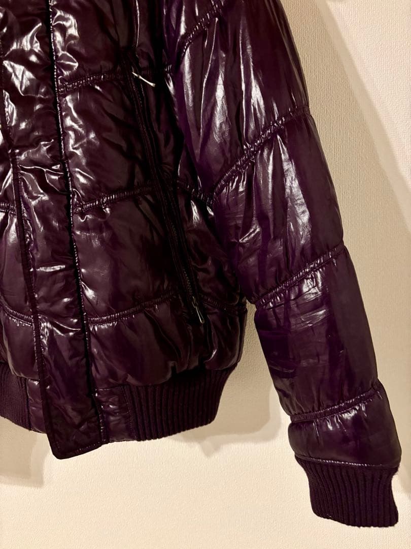 L様 限定] spinalh 紫 ファー 光沢ブルゾン ジャケットY2K 平成 - メルカリ