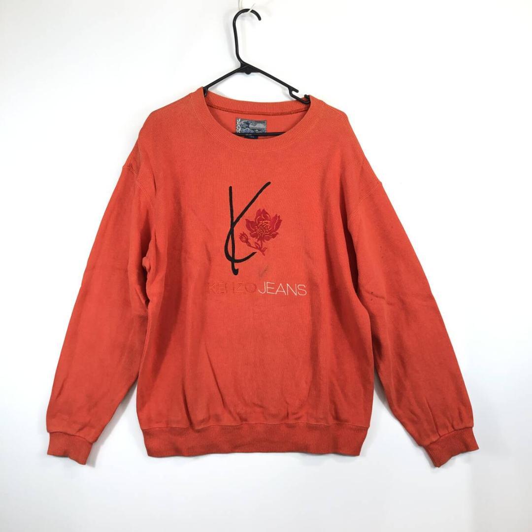 90s ケンゾージーンズ 北斎タグ スウェット フリーサイズ KHK-507