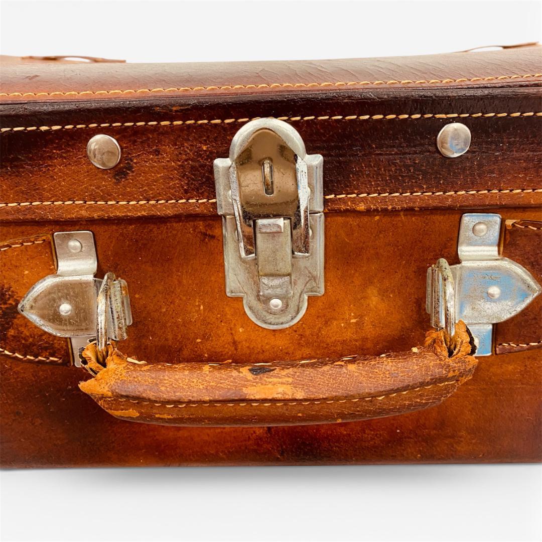 特大 レザー 本革トランクケース トランクバッグ ビンテージ 75cm×45cm