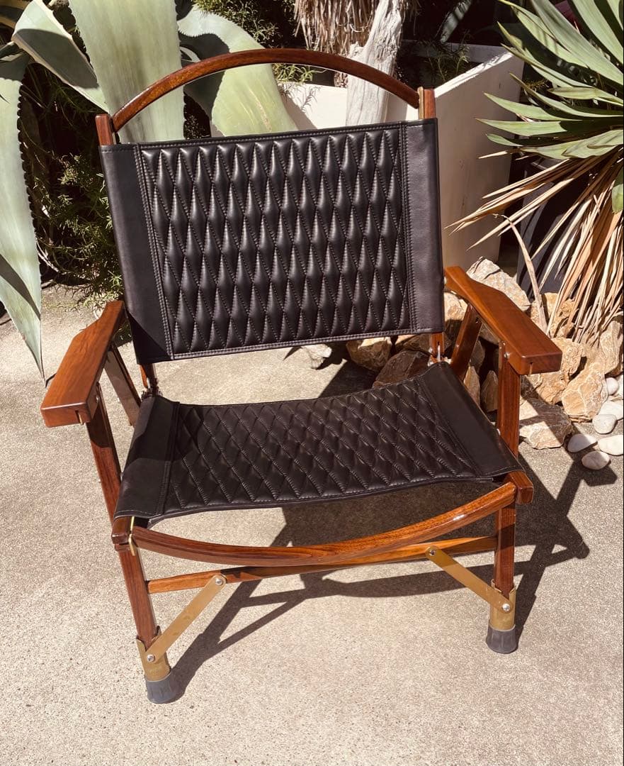 バックドロップレザー カーミットチェア ウォールナット ヒジラク