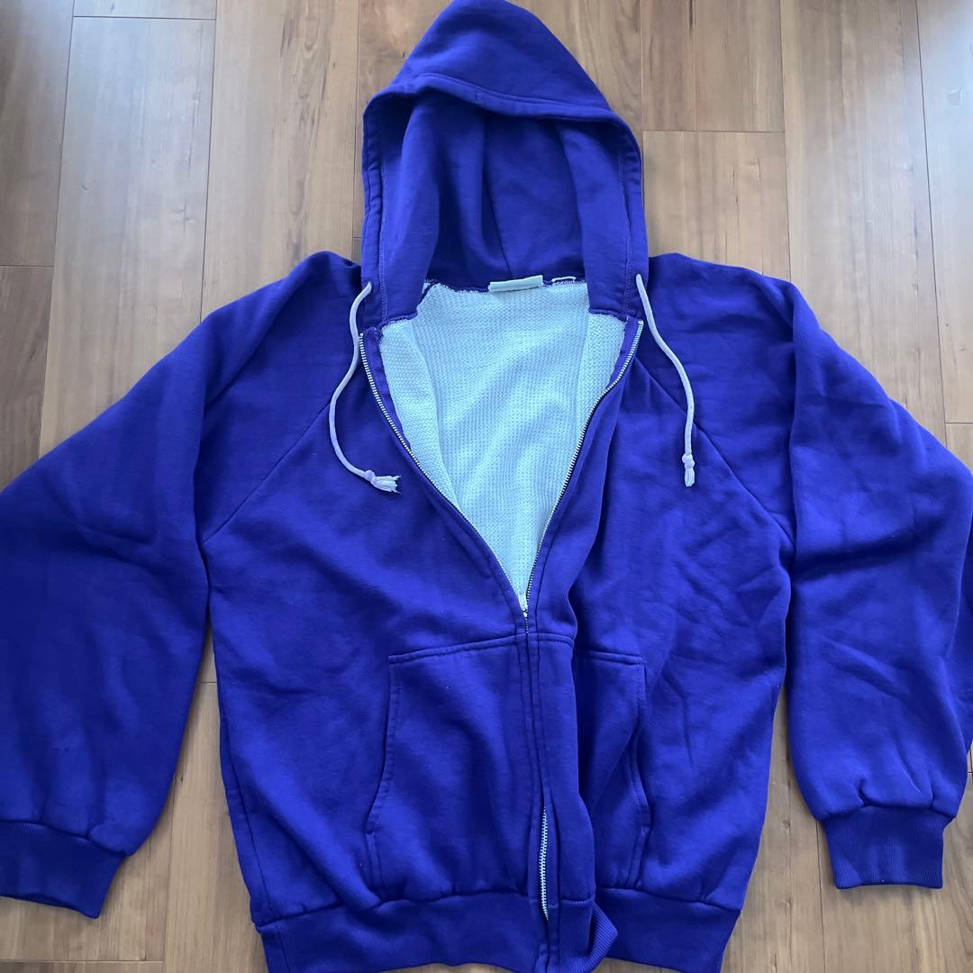 80s 裏サーマル ダブルフェイス ジップパーカー ルーマニア製