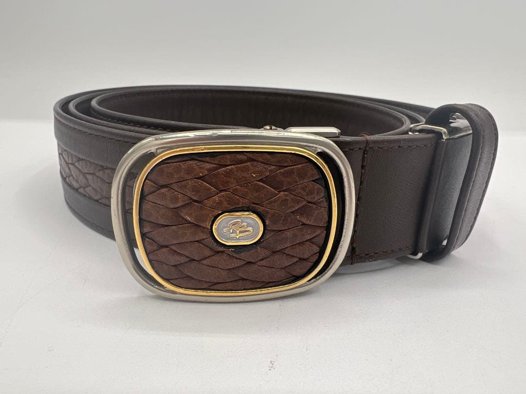 バルマン BALMAIN ベルト レザー フリーサイズ ブラウン - メルカリ