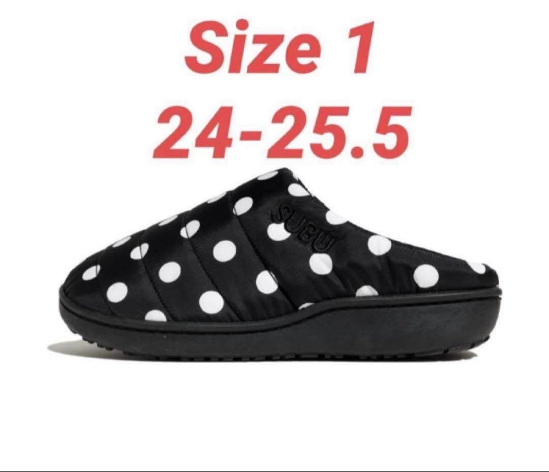 SUBU ドット柄 スリッパ サイズ1 (24-25.5cm) - メルカリ