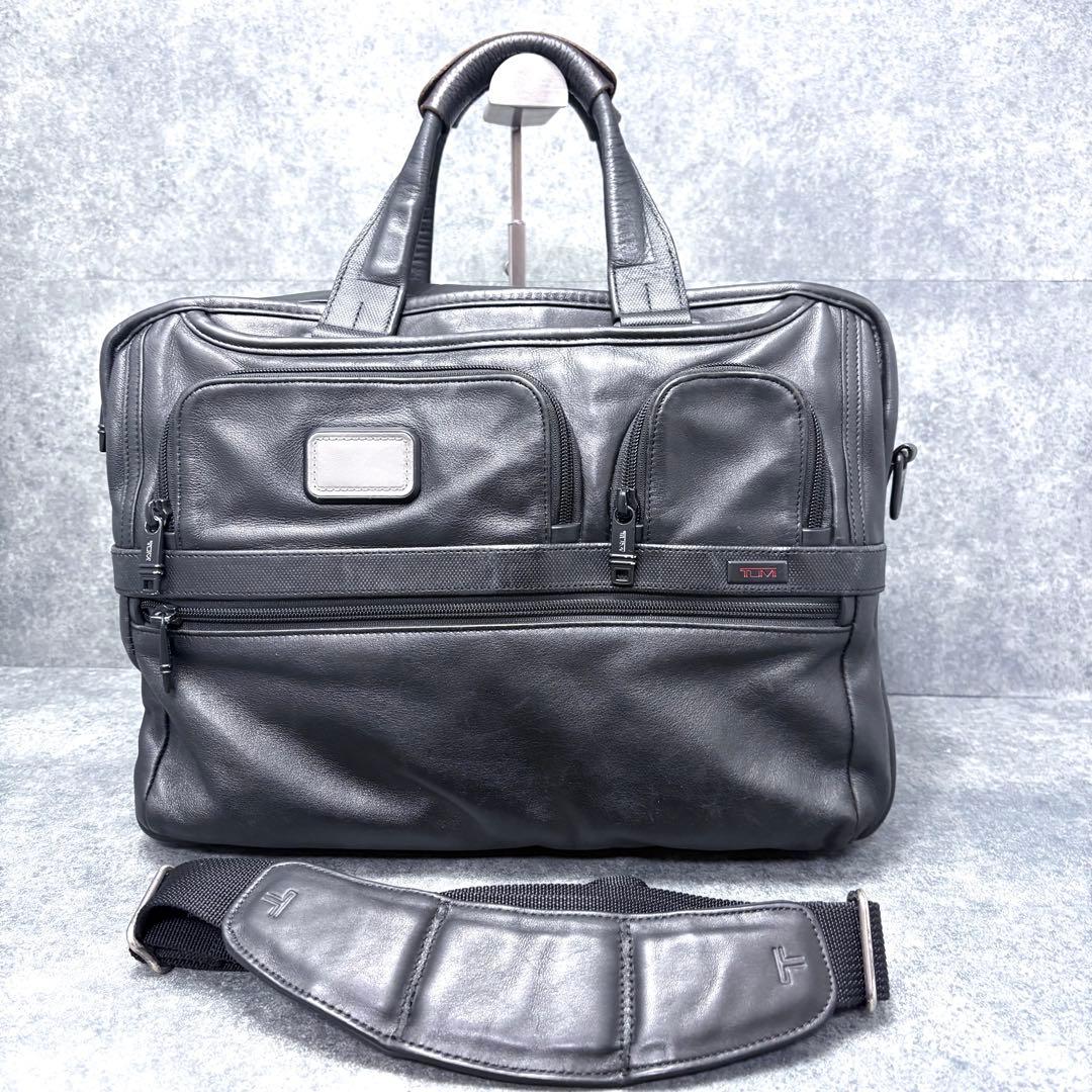 【希少】トゥミ 2way ビジネスバッグ オールレザー ブラック 96141D2 希少トゥミ 2way ビジネスバッグ オールレザー ブラック 96141D2