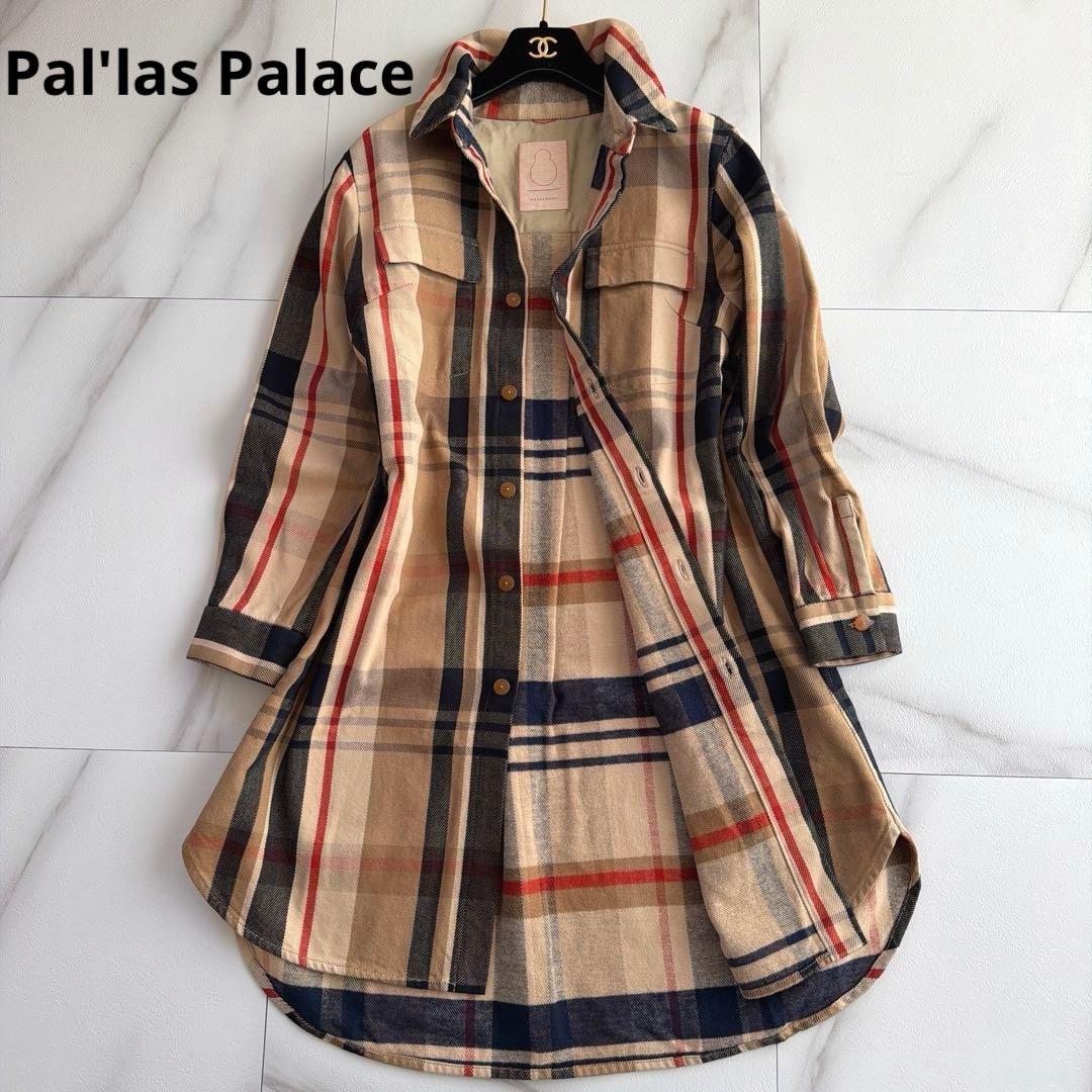 美品 Pal'las Palace パレスパラス チェック チュニック 羽織 - メルカリ