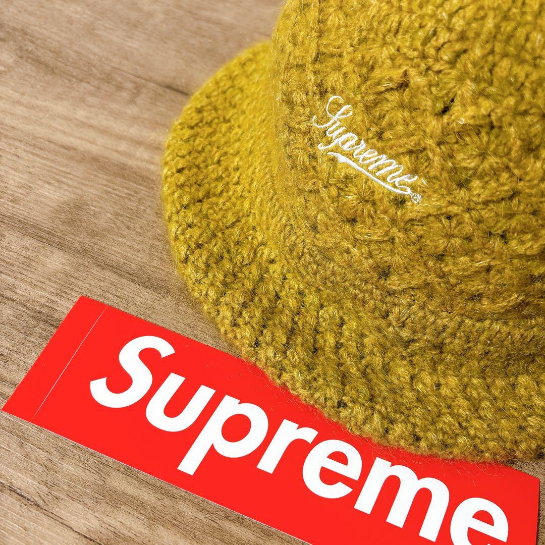 正規品 Supreme バケットハット 帽子 モヘア ウール ブラウン - メルカリ