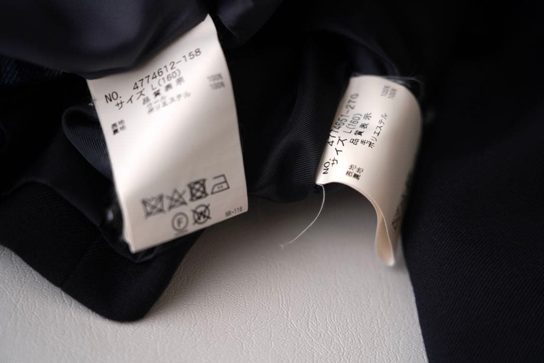 ポンポネットジュニア 160サイズ 受験 面接 学校訪問 卒業式 中学受験