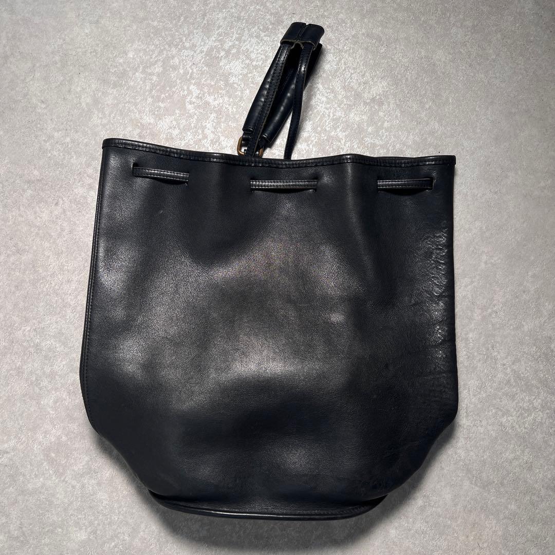 美品】オールドコーチ 巾着ショルダーバッグ ブラック 9929 西口修平氏