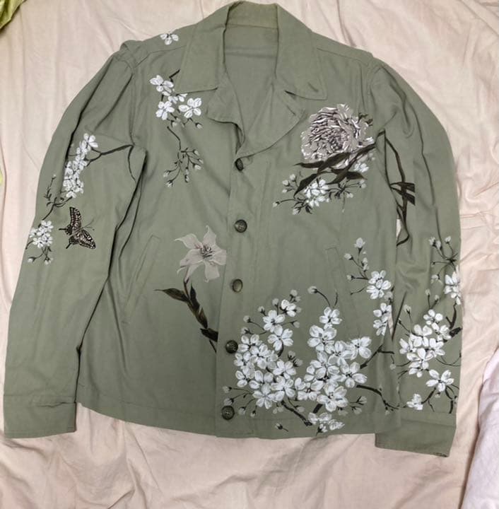 名作 グッチ トムフォード 期 ペイント ミリタリー シャツ ジャケット