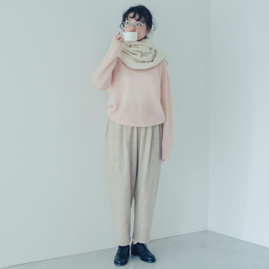 くらすことの日常生活着 ウールウォームパンツ オートミール M - メルカリ