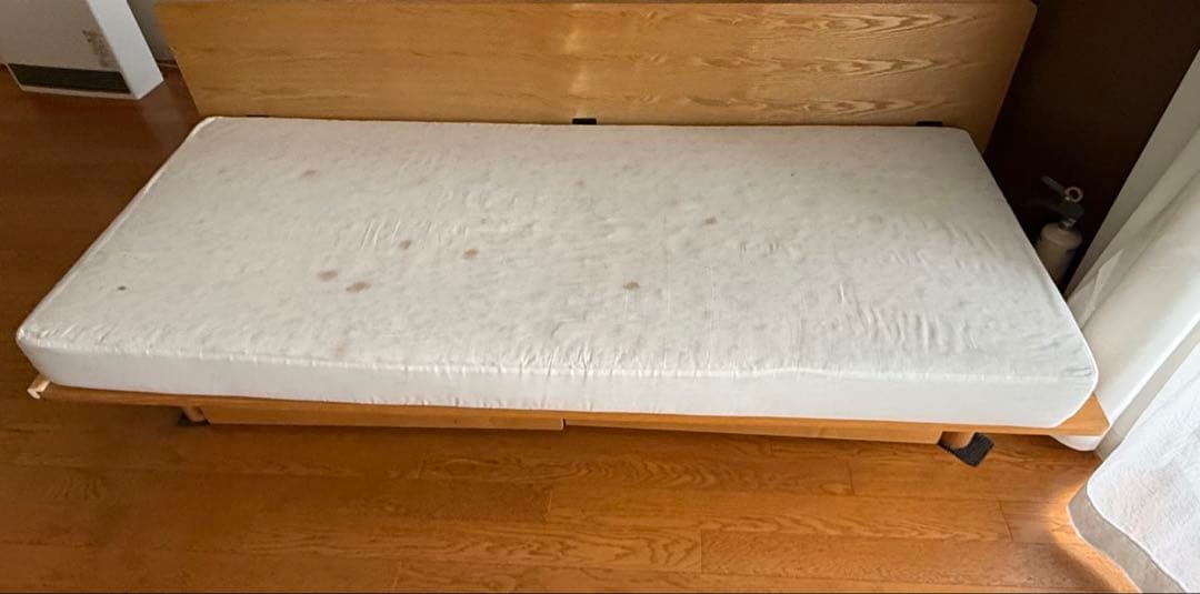 無印良品 【廃盤】ソファベッド 3人掛け ベージュ＋ ベッド下収納