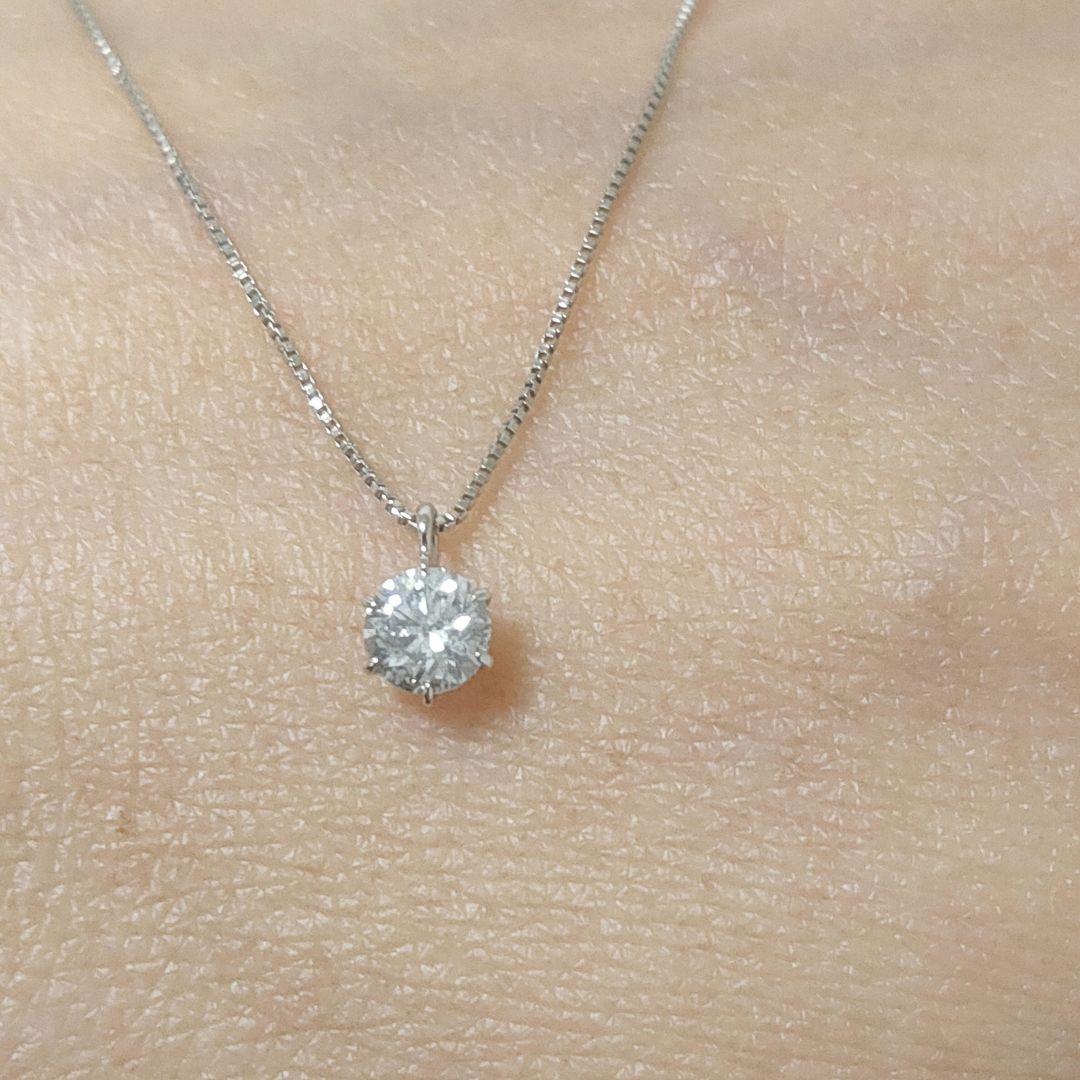 pt900/pt850 ダイヤモンド ネックレス　一粒 0.30ctUP 1粒