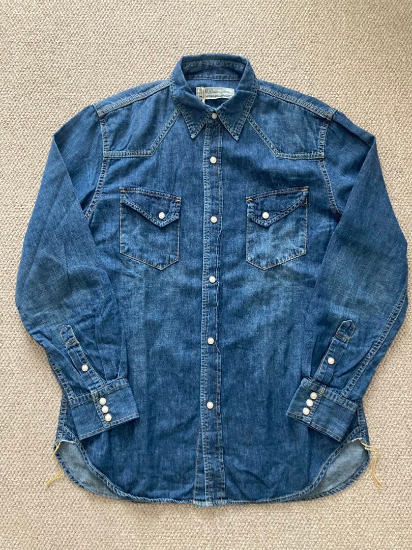 新品】REMI RELIEF /コットンリネンWestern Shirt