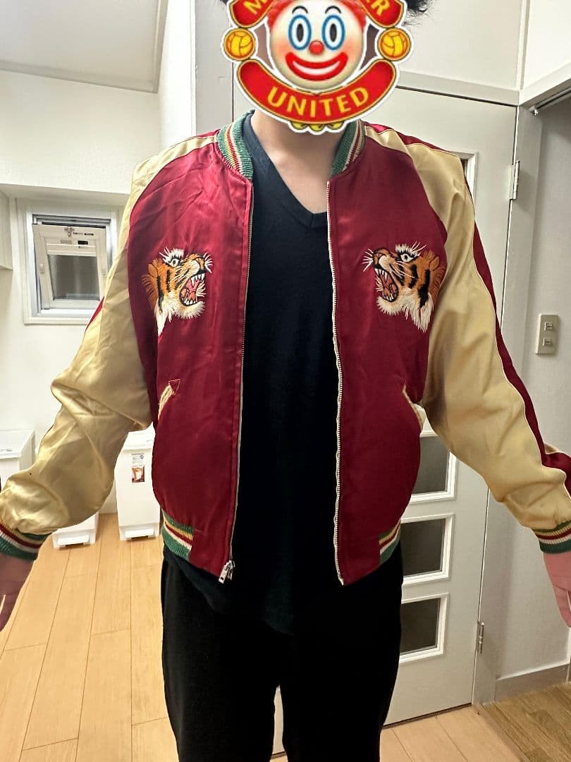 激レア 東洋エンタープライズ スカジャン 鷹&沖縄MAP柄 ブルーノマーズ