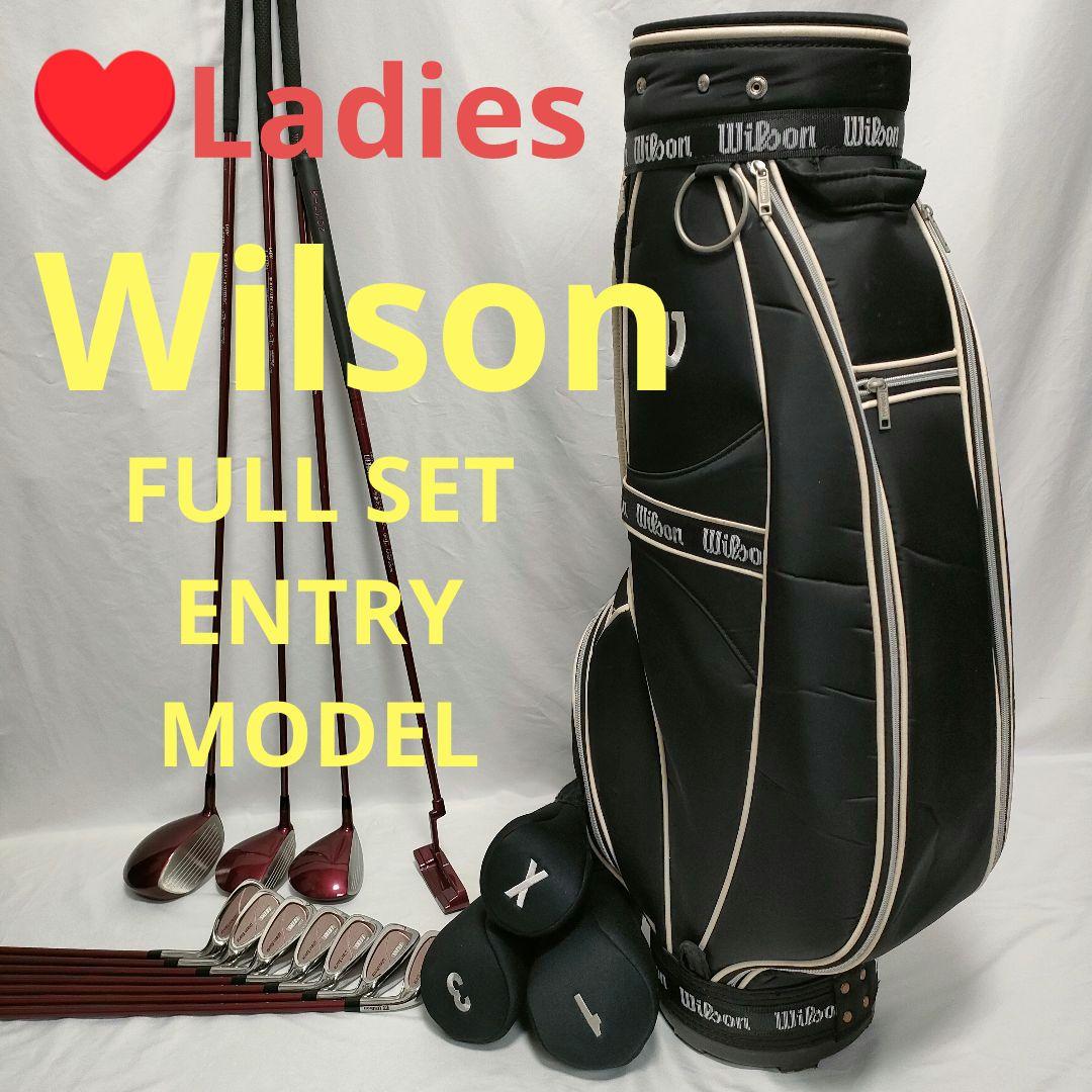 ♥レディース　Wilson　ゴルフフルセット　買い足し不要　即ラウンドOK Wilson（ウイルソン） レディース Tiara Niino クラブ8本セット ゴルフ