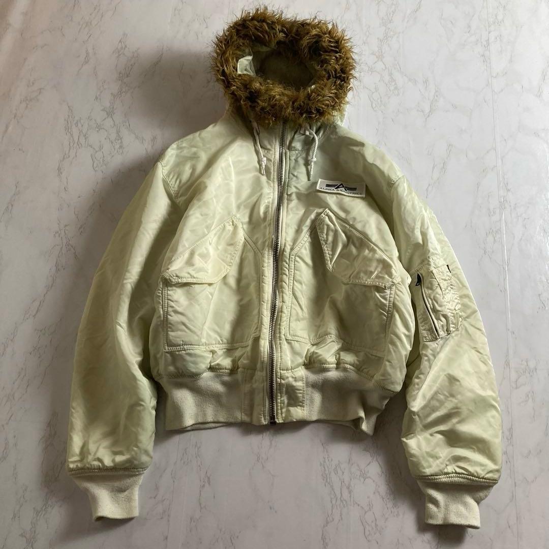 Alpha CWU-45/P フライトJK白ダメージ リペア前提 USA ALPHA CWU 45/P FLIGHT JACKET | Alpha Industries（アルファ