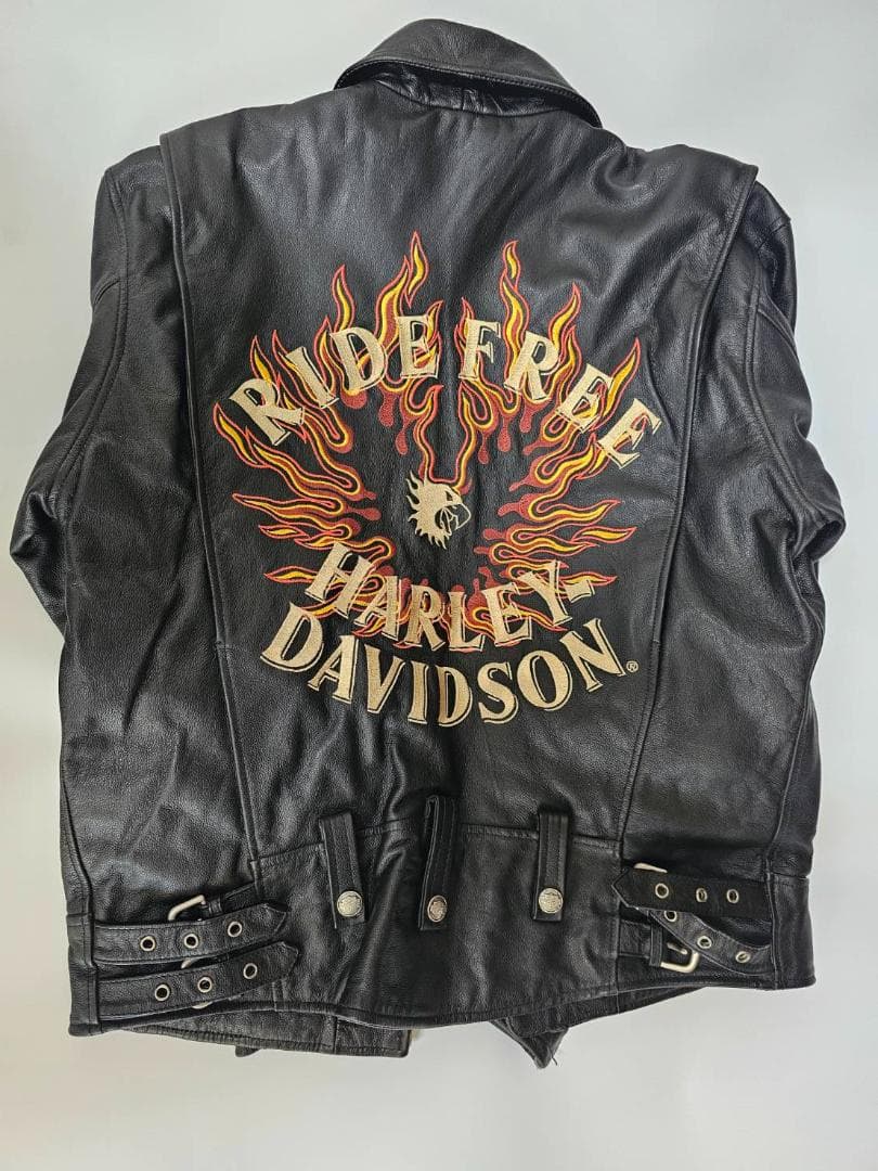 超希少】ハーレーダビッドソン ファイアパターン レザージャケット