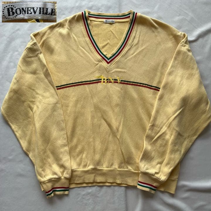 GQ1795◇BONEVILLE : archive ボーダースウェットラガー