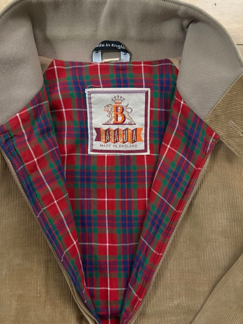 80s BARAKUTA G9 コーデュロイジャケット ベージュ イングランド製