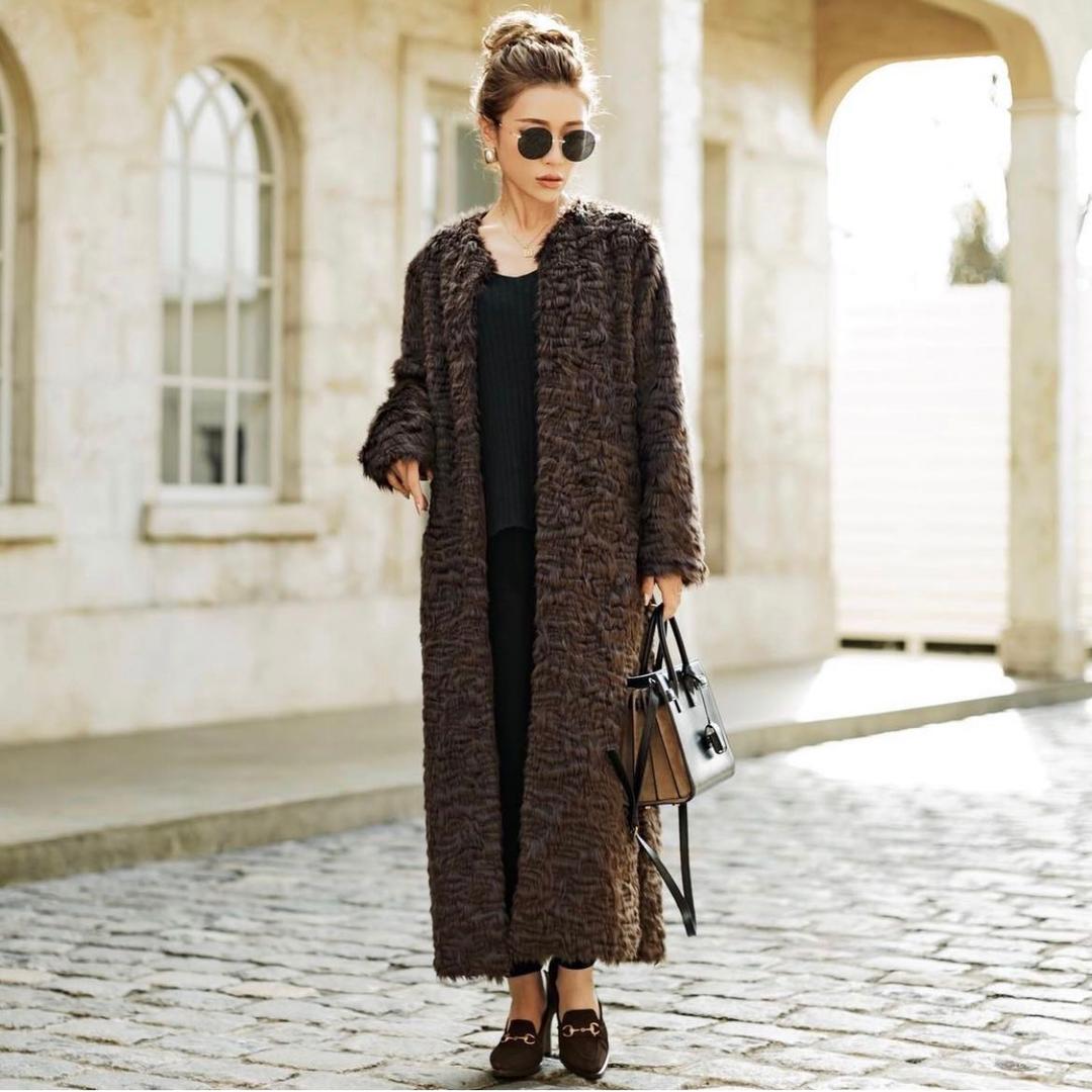 完売商品：元値 ¥22.000】 Glam Lips ファーロングコート - メルカリ