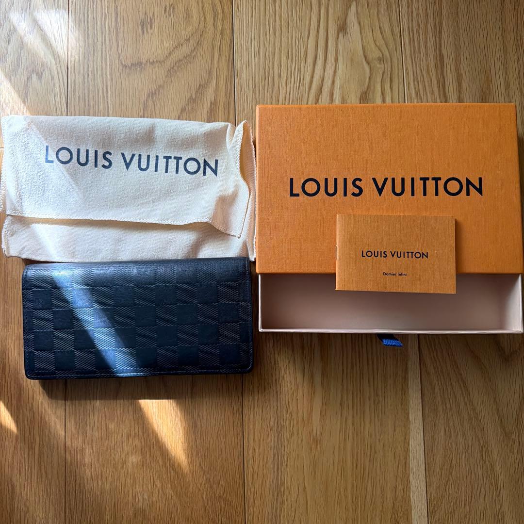 良品】ルイヴィトン 長財布 ポルトフォイユ ブラザ ダミエ アンフィニ