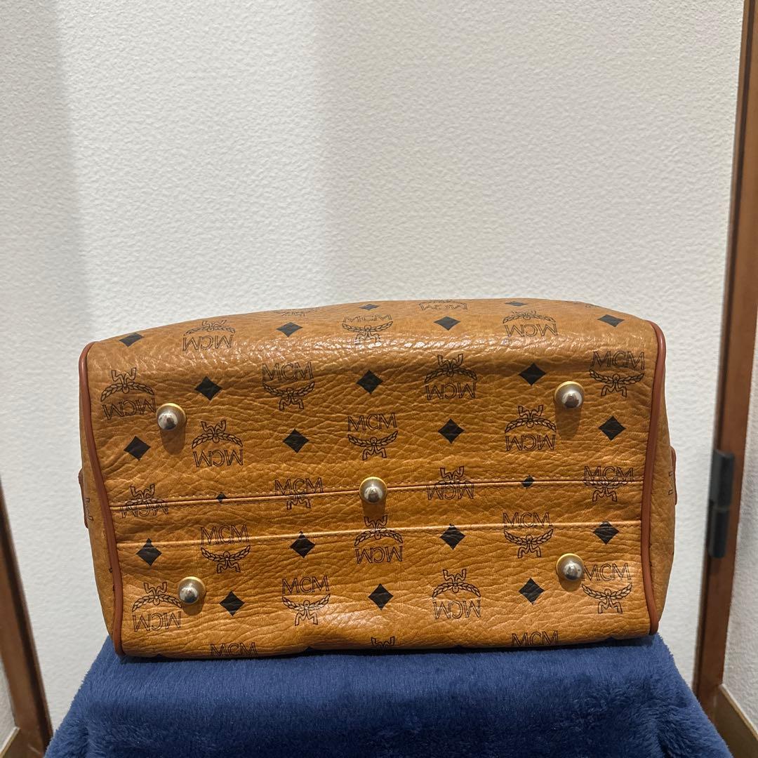 MCM ロゴプリント ボストンバッグ美品 - メルカリ