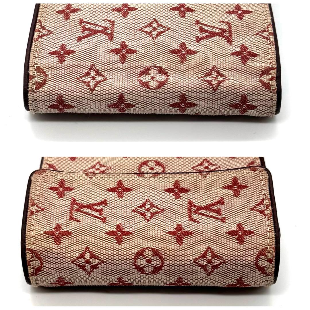 ルイヴィトン モノグラムミニ ポルトビエカルト クレディ チェリー 三