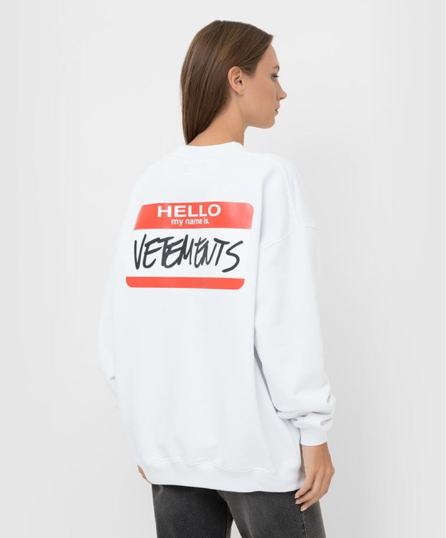21AW VETEMENTS MY NAME IS スウェット　ヴェトモン　L VETEMENTS（ヴェトモン）の「MY NAME IS VETEMENTS SWEATSHIRT