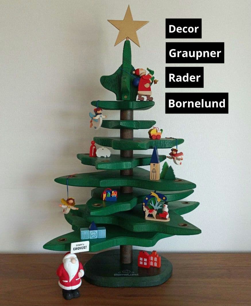デコア 木製クリスマスツリー/グラウプナー 木製オーナメント他/ドイツ製 デコア 木製クリスマスツリー/グラウプナー 木製オーナメント他/ドイツ