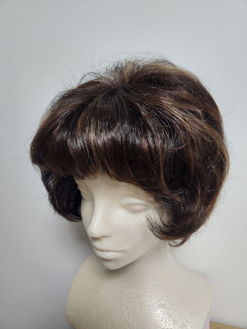 ☆KNT☆総手縫いウイッグ☆ピンなし被るだけ - メルカリ