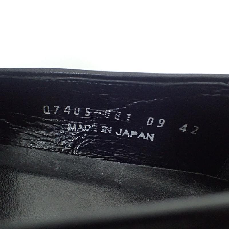 三陽山長 タッセルローファー ビジネスシューズ ブラック 26.0cm 元箱付き