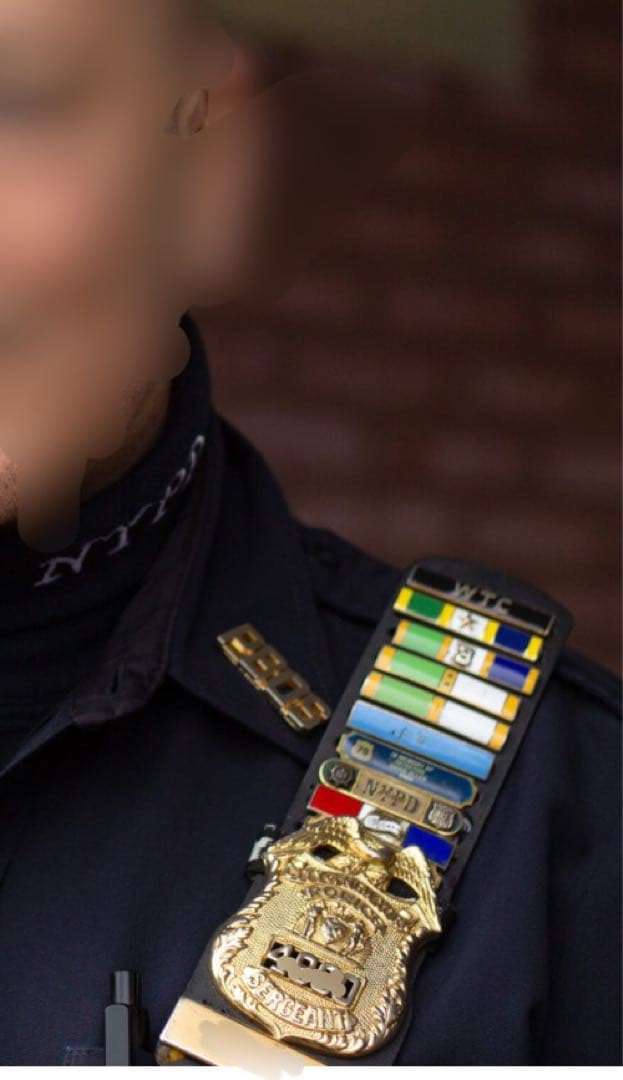 希少】NYPD /SARGEANT/徽章/帽章 /ホルダー・おまけ付き
