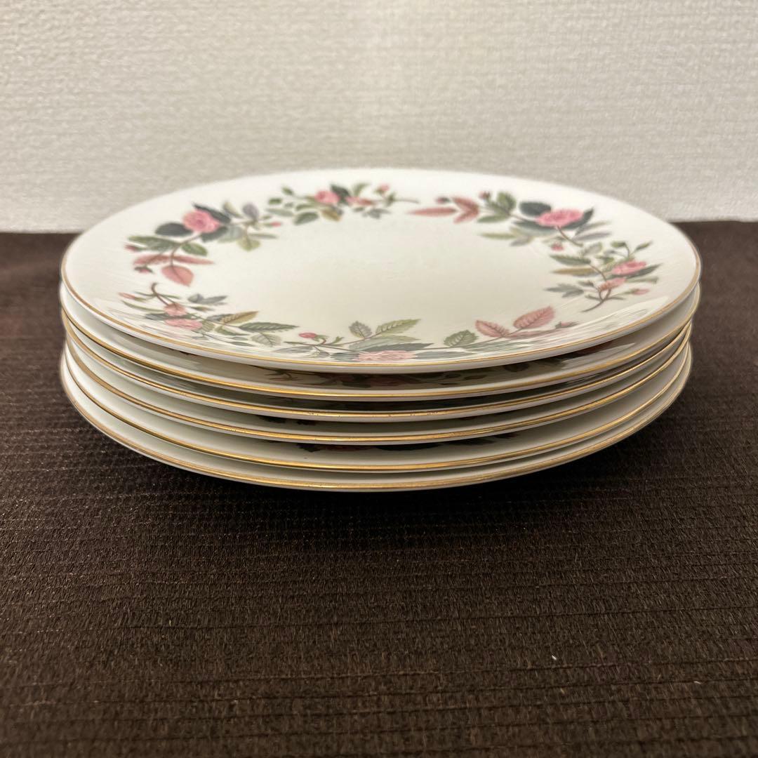 ウェッジウッド　ハサウェイローズ　ディナープレート　24.5cm