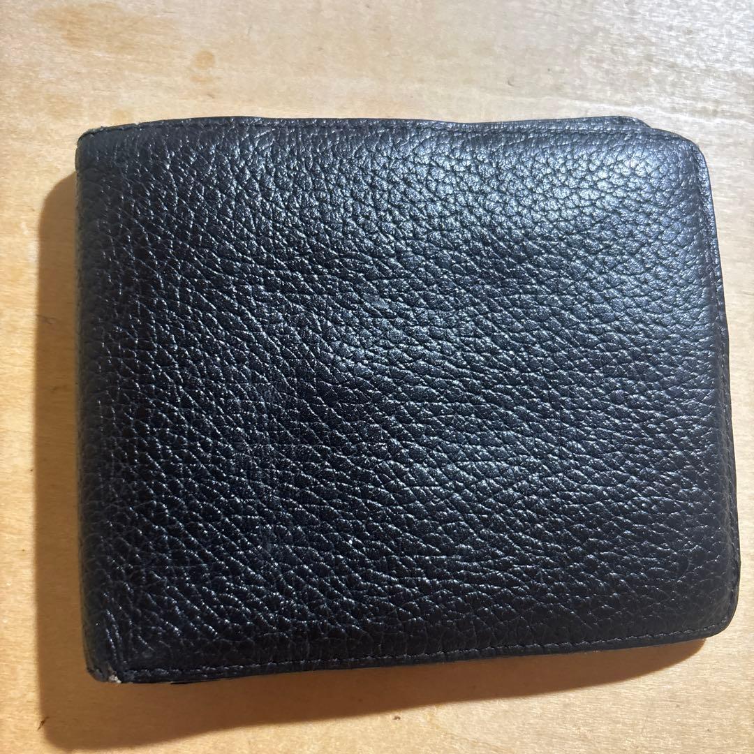 Burberry ブラック 二つ折り財布 - メルカリ