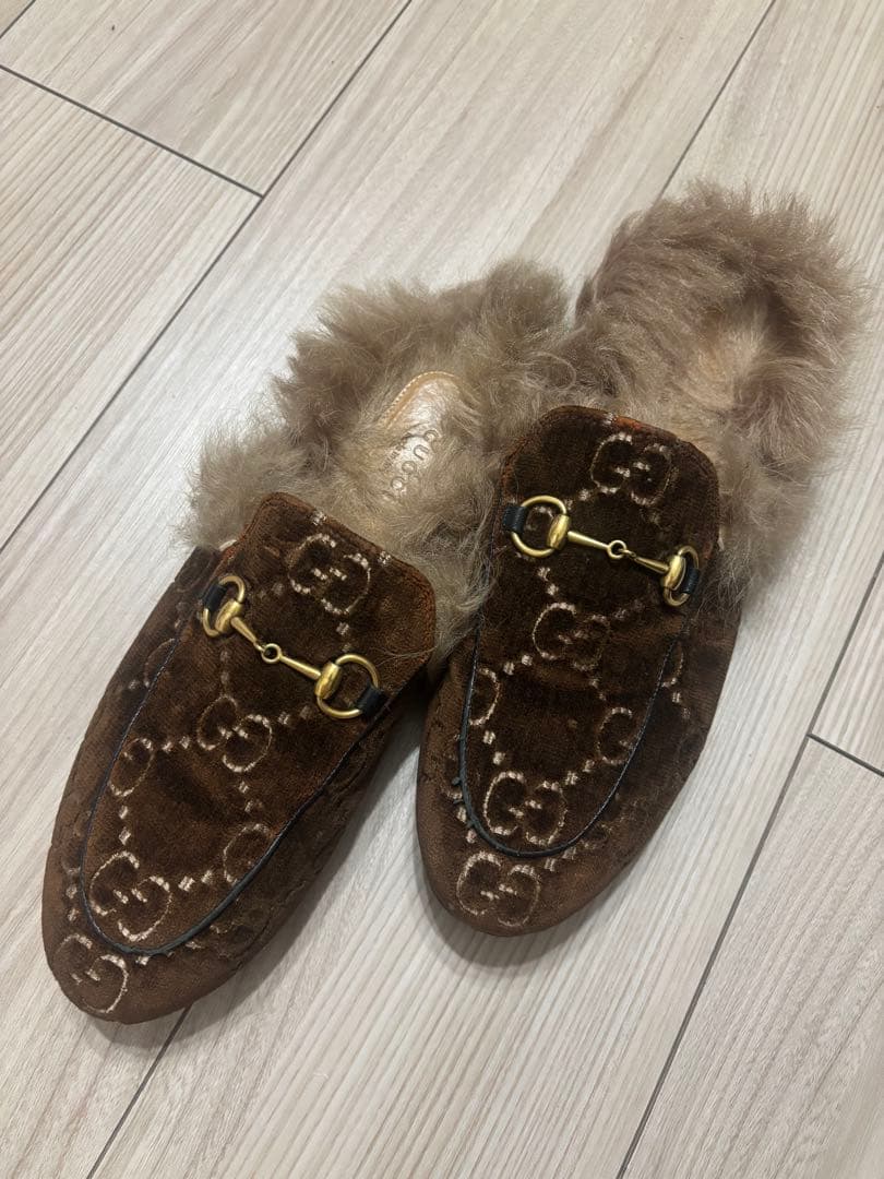GUCCI グッチ プリンスタウン ミュール GG ホースビット 38 25cm GUCCI グッチ プリンスタウン ミュール GG ホースビット 38 25cm