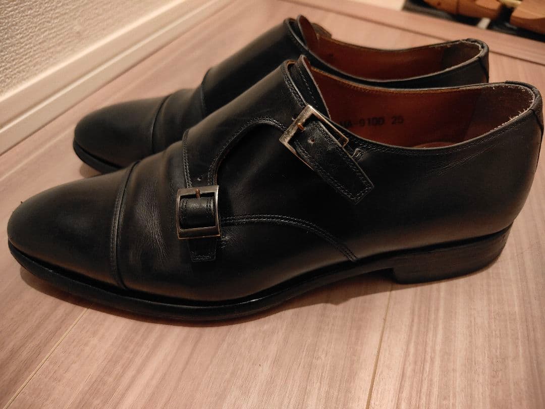 スコッチグレイン ビジネスシューズ ダブルモンクストラップ 25cm