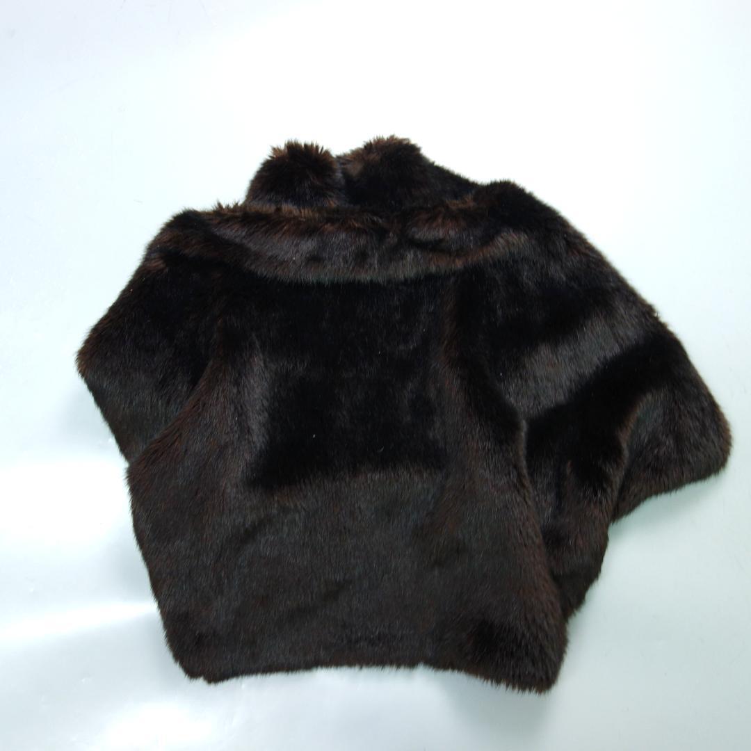 8909 トリコ コム・デ・ギャルソン フェイクファー ケープ ポンチョ